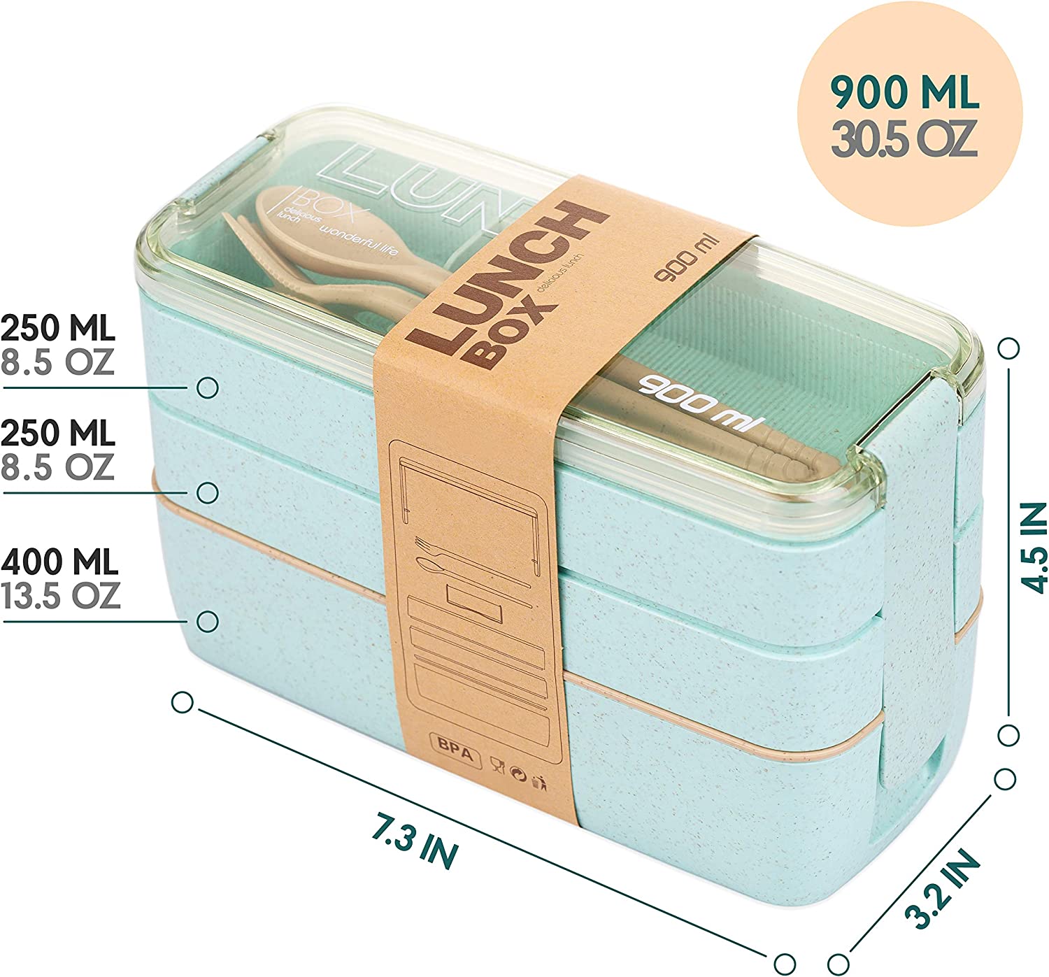 bento lunchbox 900ml 2